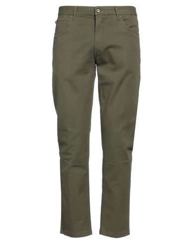 Grey Daniele Alessandrini Man Pants Military Green Size 32 Cotton, Elastane