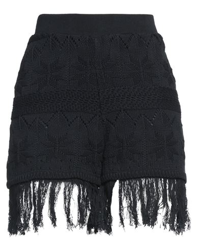 Shop Mariuccia Woman Shorts & Bermuda Shorts Midnight Blue Size S Cotton