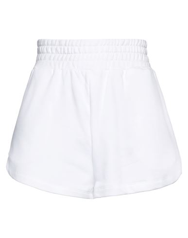 !m?erfect Woman Shorts & Bermuda Shorts White Size M Cotton, Polyester