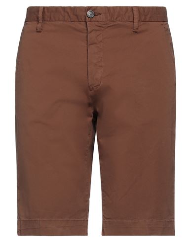 Markup Man Shorts & Bermuda Shorts Brown Size 38 Cotton, Elastane