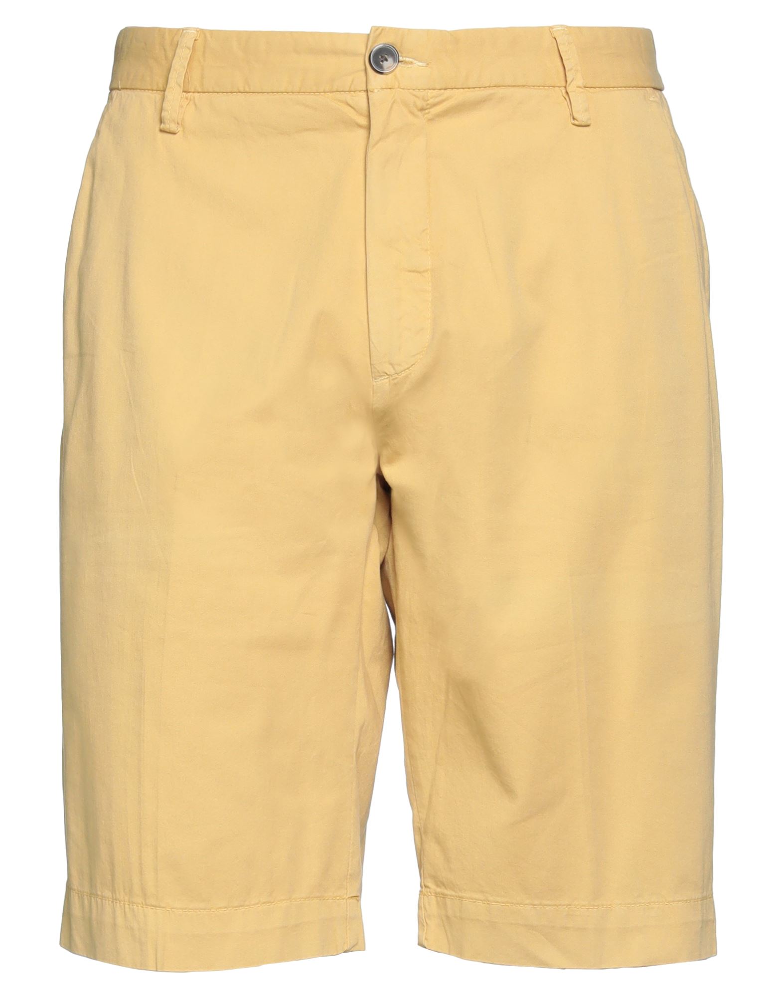 Markup Man Shorts & Bermuda Shorts Yellow Size 28 Cotton, Elastane