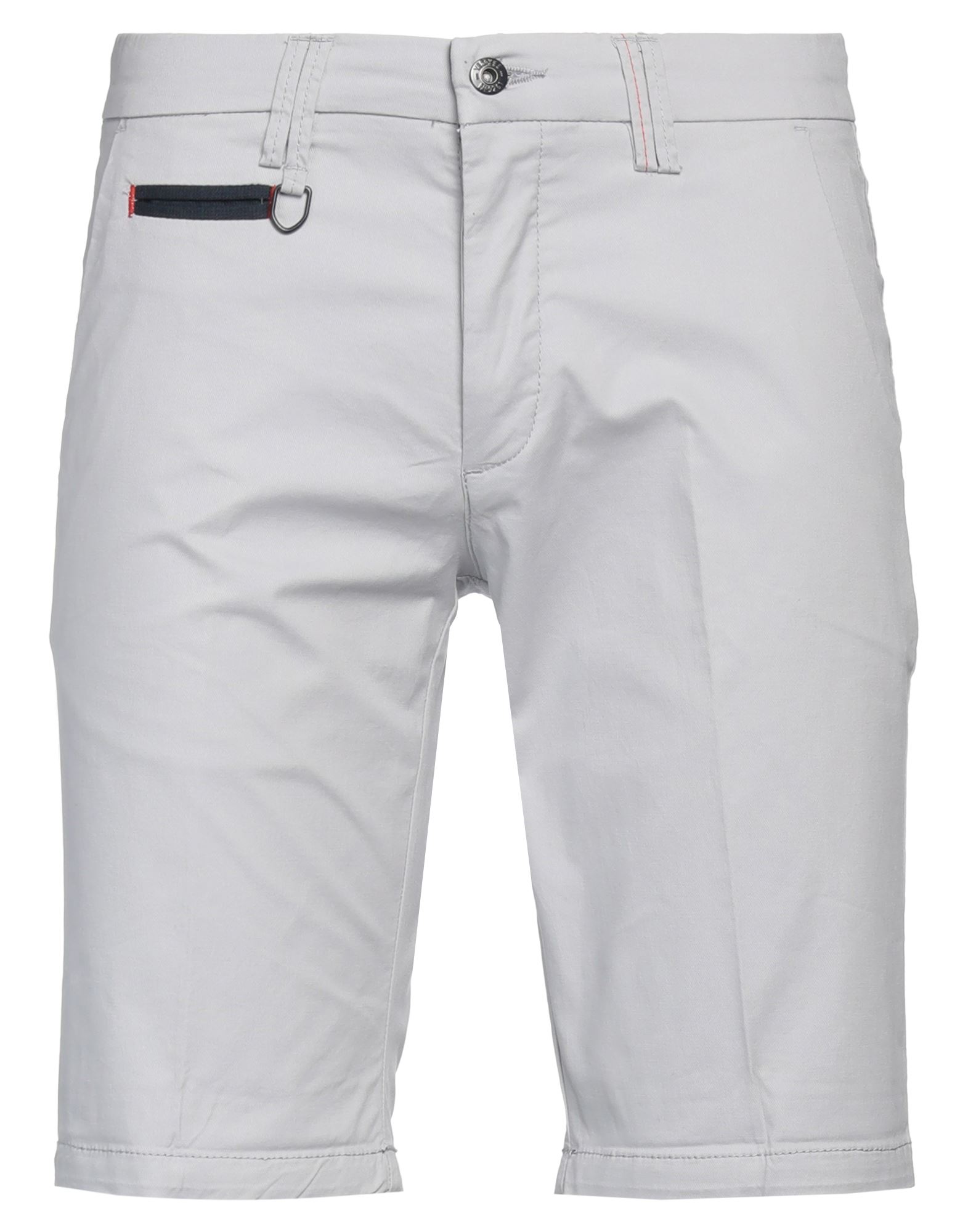 Yes Zee By Essenza Man Shorts & Bermuda Shorts Light Grey Size 28 Cotton, Elastane