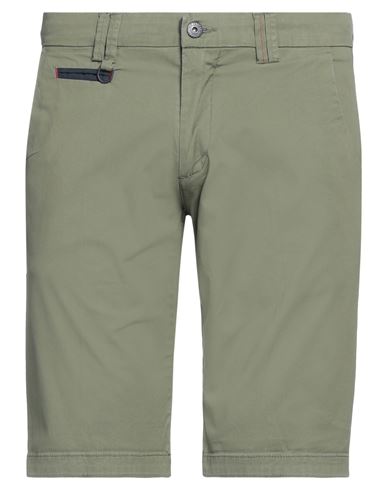 Yes Zee By Essenza Man Shorts & Bermuda Shorts Military Green Size 30 Cotton, Elastane