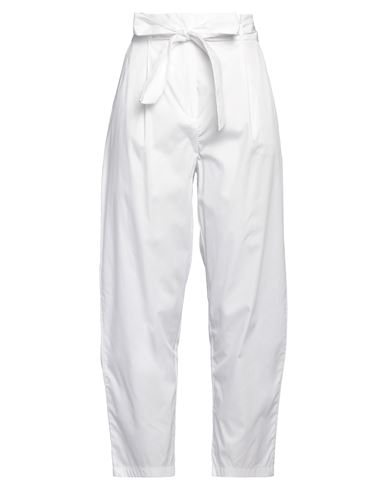 Emme By Marella Woman Pants White Size 10 Cotton In White