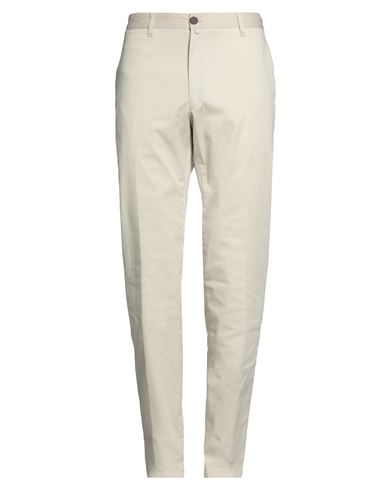 Barbour Man Pants Ivory Size 30 Cotton, Elastane In White