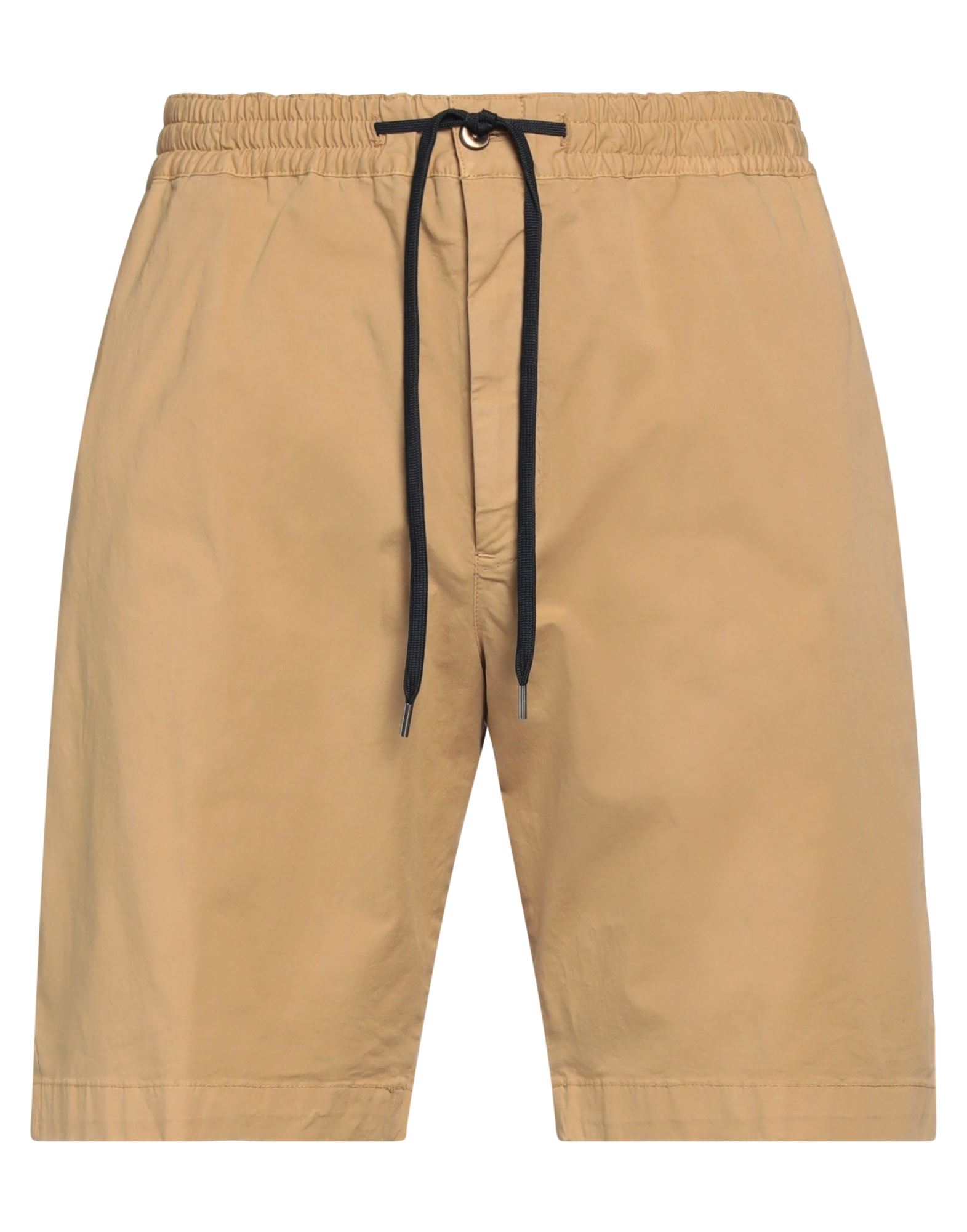 Pt Torino Beige Stretch Cotton Bermuda Shorts In Beige