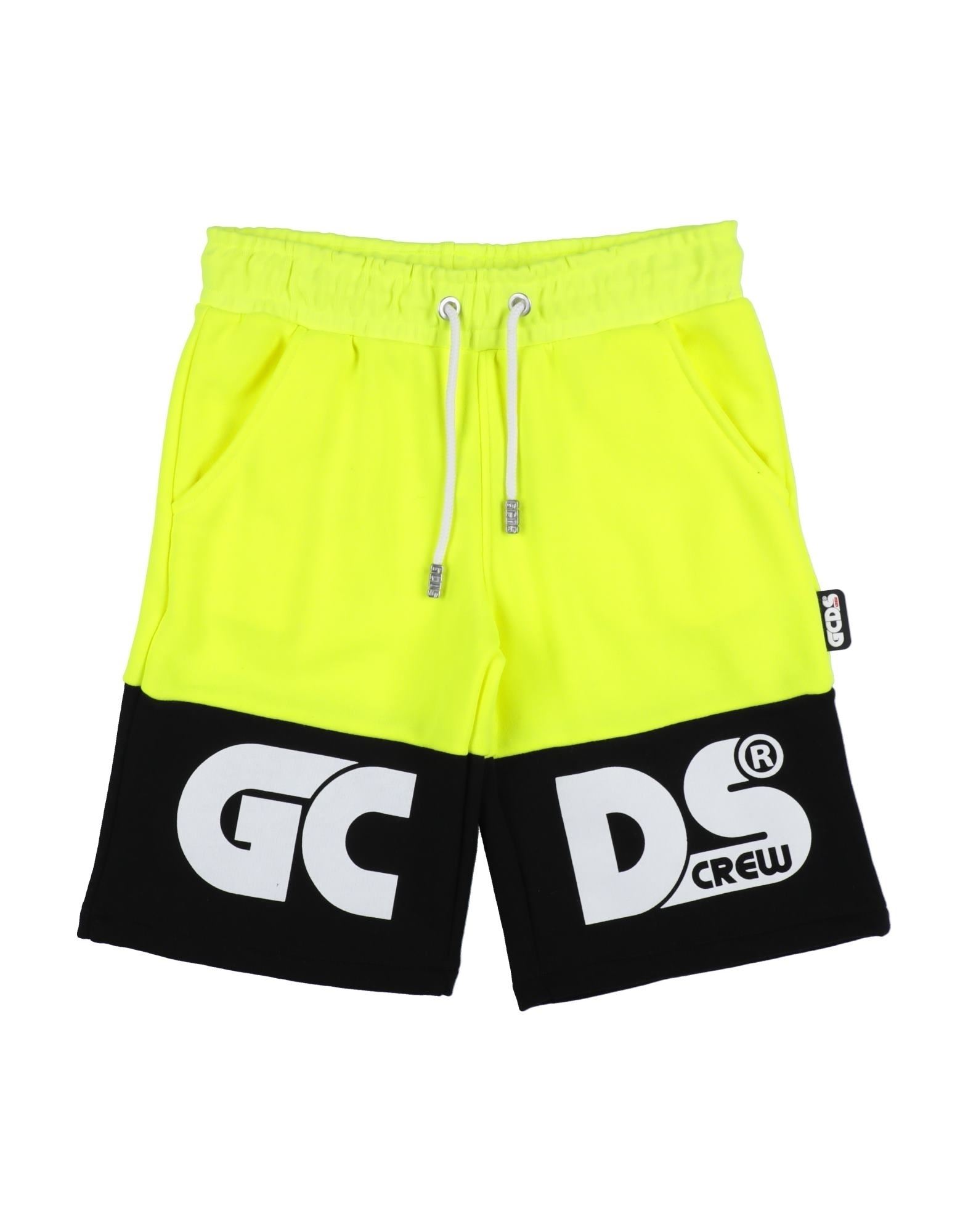 Gcds Mini Kids' Shorts & Bermuda Shorts In Acid Green