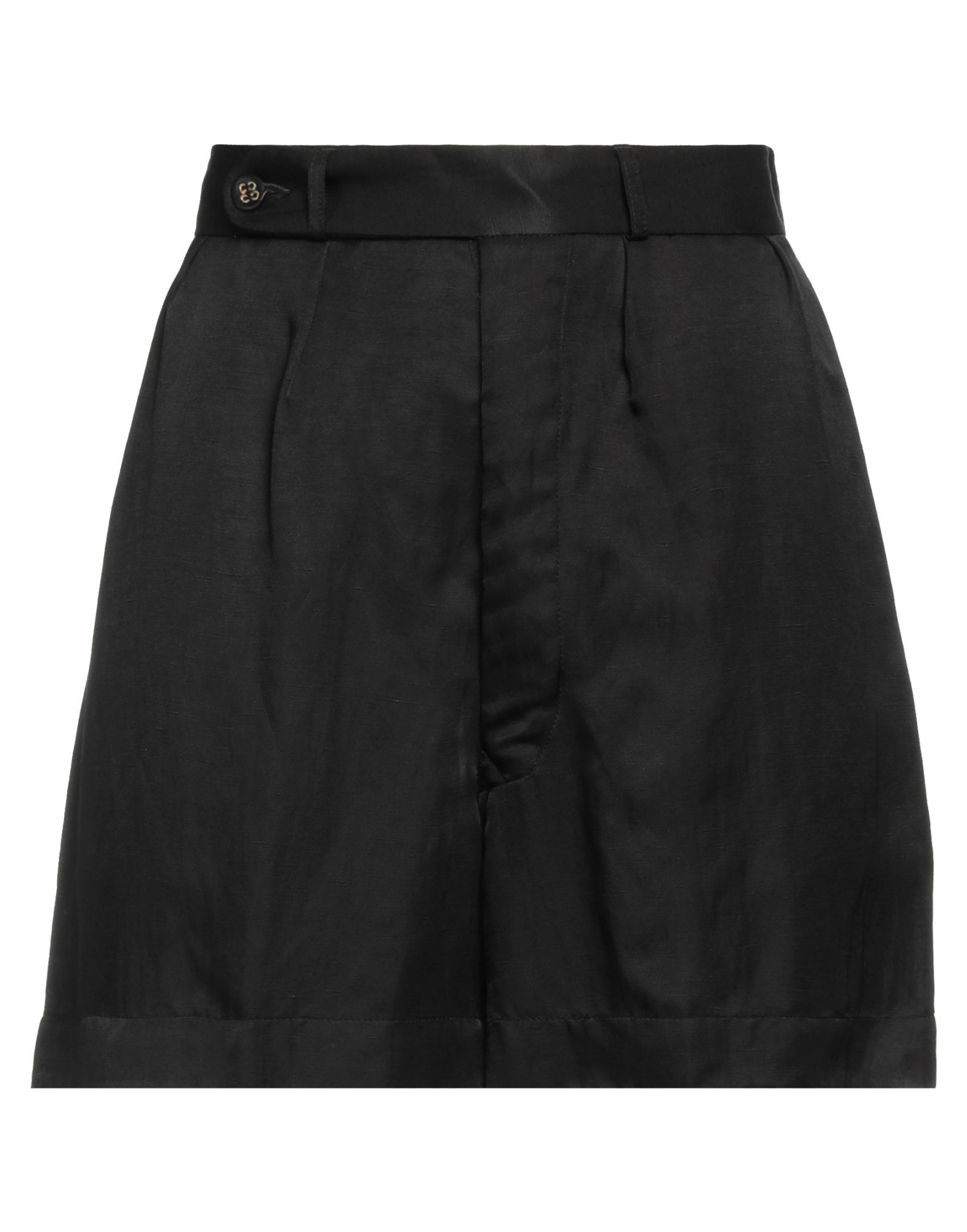 True Nyc Woman Shorts & Bermuda Shorts Black Size 29 Viscose, Linen