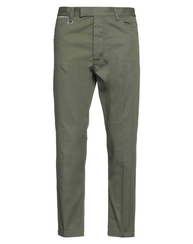 Paolo Pecora Man Pants Military Green Size 29 Cotton, Elastane