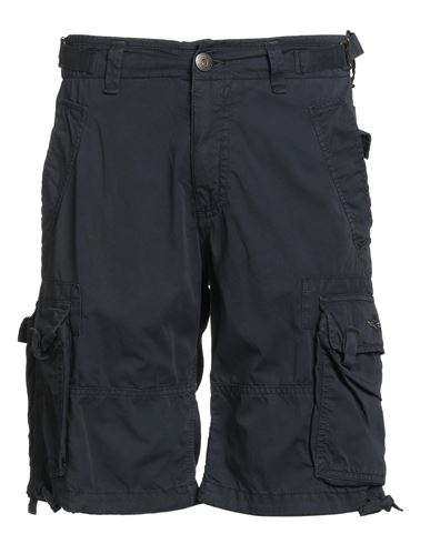 Aeronautica Militare Man Shorts & Bermuda Shorts Navy Size 28 Cotton In Blue