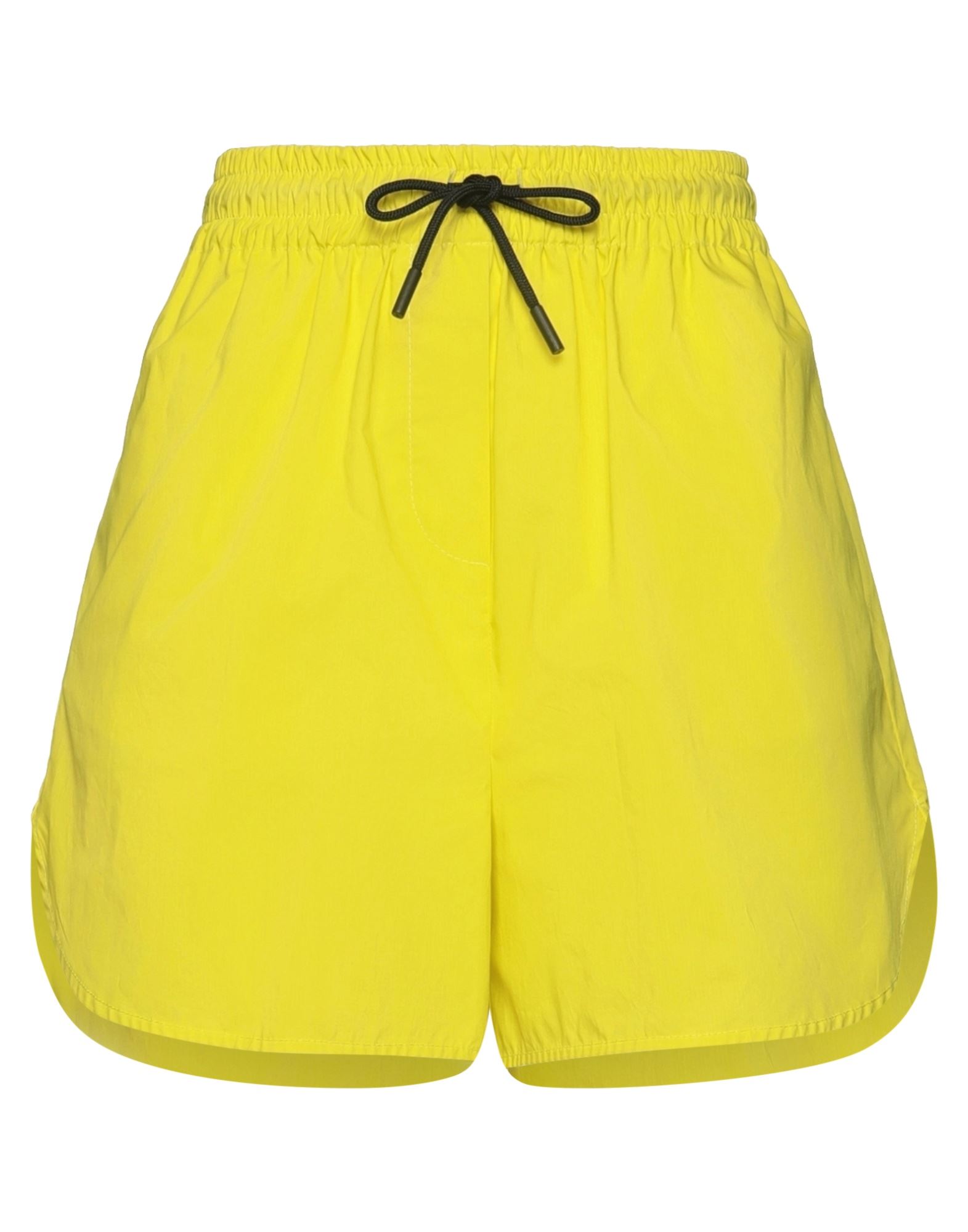Solotre Woman Shorts & Bermuda Shorts Yellow Size 8 Cotton