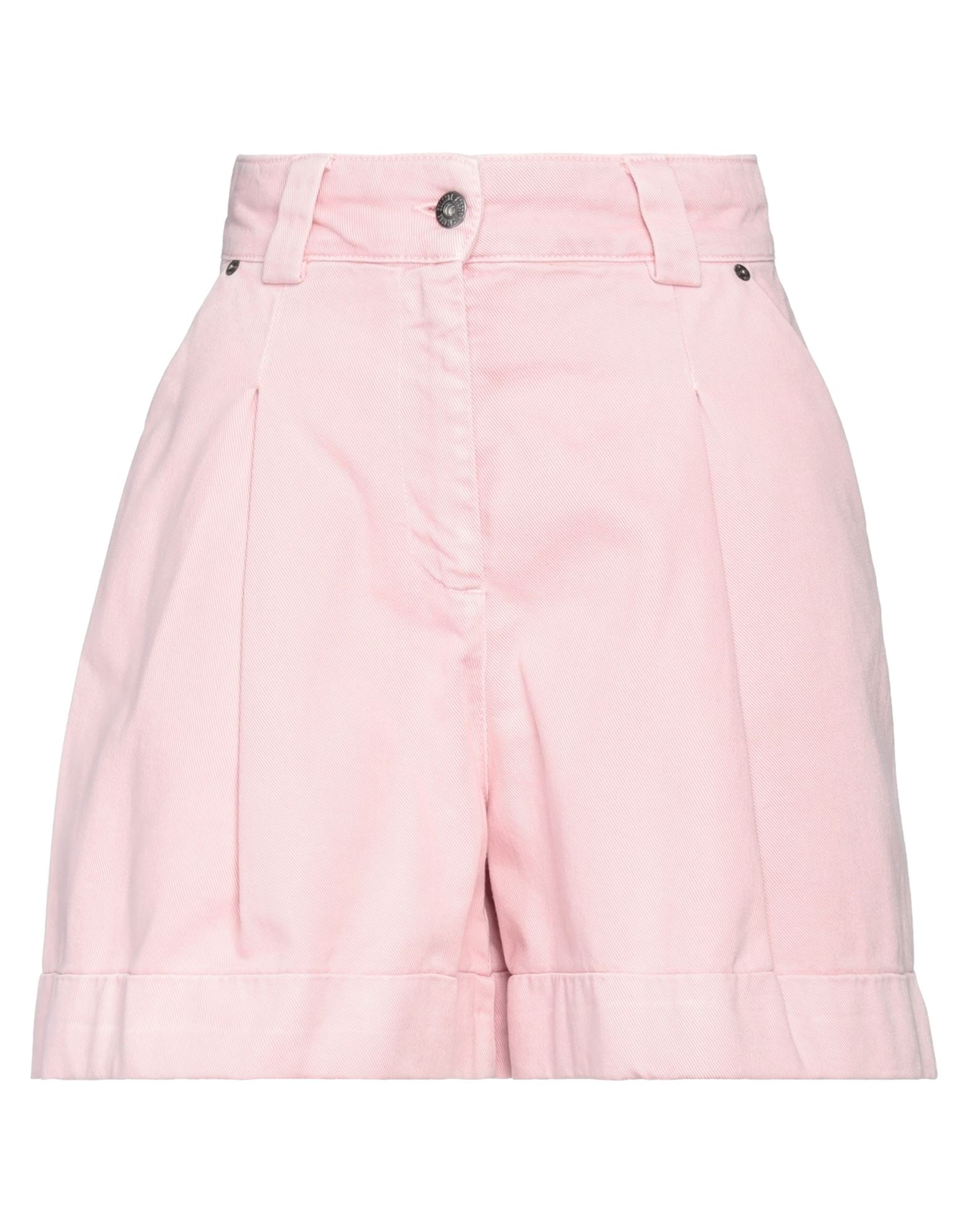 Solotre Woman Denim Shorts Pink Size 4 Cotton