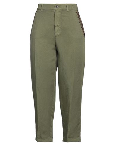 Mason's Woman Pants Military Green Size 8 Lyocell, Viscose, Linen