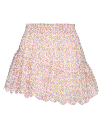 Loveshackfancy Woman Mini Skirt Light Pink Size Xs Cotton