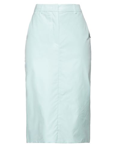 Sportmax Woman Midi Skirt Sky Blue Size 8 Cotton