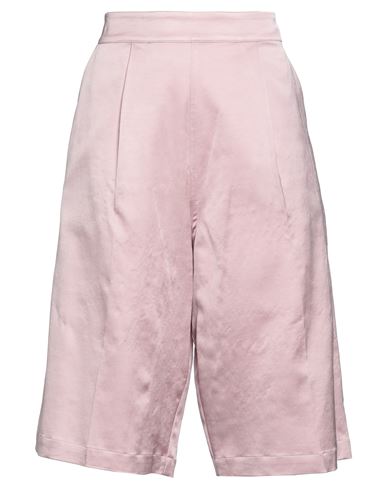Semicouture Woman Shorts & Bermuda Shorts Pink Size 6 Viscose, Cotton, Silk, Elastane