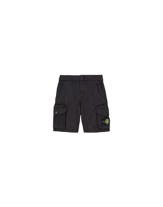 Bermuda shorts L0701 COTTON/POLYESTER CANVAS_GARMENT DYED LOOSE FIT STONE ISLAND JUNIOR - 0