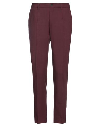 Dolce & Gabbana Man Pants Deep Purple Size 38 Wool, Polyester, Elastane