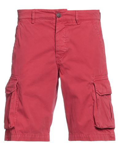 Shop 40weft Man Shorts & Bermuda Shorts Brick Red Size 28 Cotton