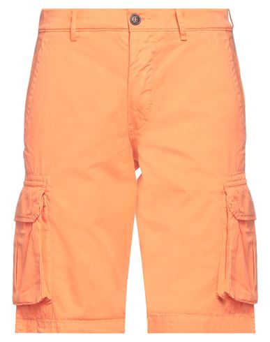 40weft Man Shorts & Bermuda Shorts Orange Size 32 Cotton In Orange