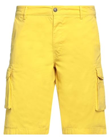 40weft Man Shorts & Bermuda Shorts Yellow Size 30 Cotton