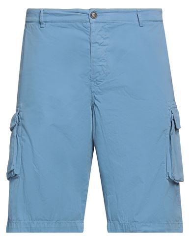 40weft Man Shorts & Bermuda Shorts Light Blue Size 42 Cotton