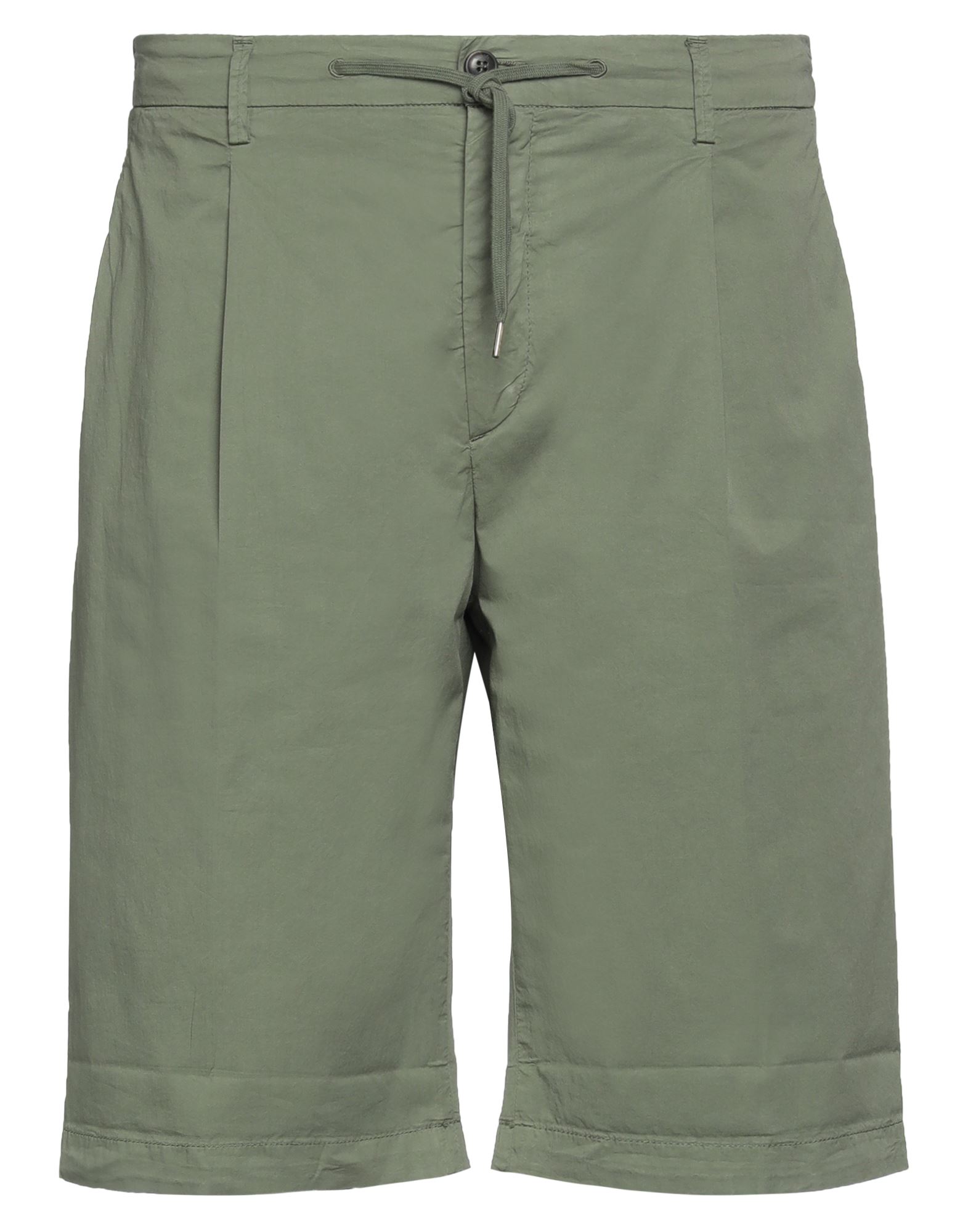 40weft Man Shorts & Bermuda Shorts Military Green Size 36 Cotton, Elastane