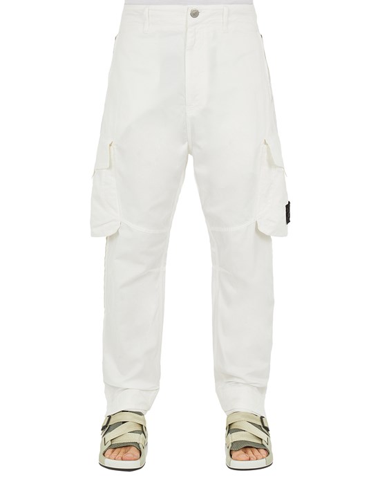 Sold out - STONE ISLAND SHADOW PROJECT 30318 STRETCH CAVALRY COTTON LYOCELL_CHAPTER 1 TROUSERS メンズ ナチュラルホワイト