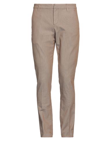 Dondup Man Pants Camel Size 35 Cotton, Polyester, Elastane In Beige