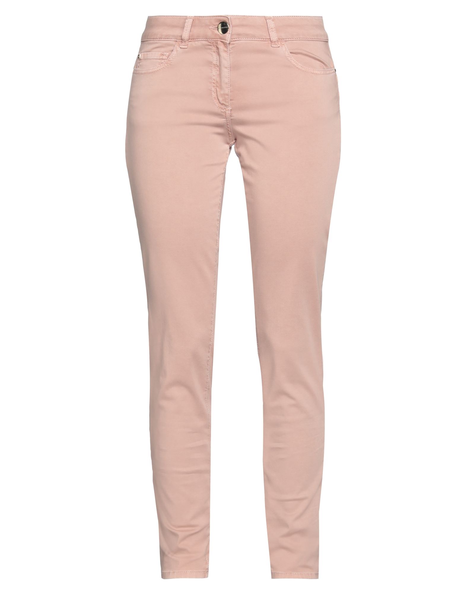 Shop Nenette Woman Pants Pastel Pink Size 26 Cotton, Elastane