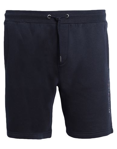 Tommy Hilfiger Tommy Logo Sweatshorts Man Shorts & Bermuda Shorts Midnight Blue Size L Organic Cotto