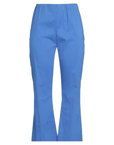 Liviana Conti Woman Pants Blue Size 8 Cotton, Polyamide, Elastane In Blue