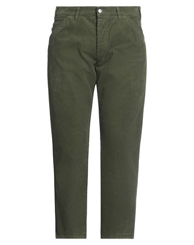 2w2m Man Pants Military Green Size 32 Cotton