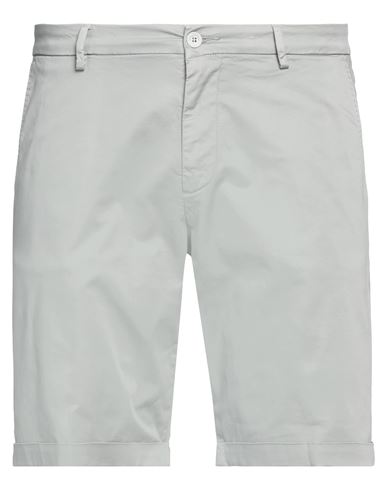 Shop Luca Bertelli Man Shorts & Bermuda Shorts Grey Size 40 Cotton, Elastane