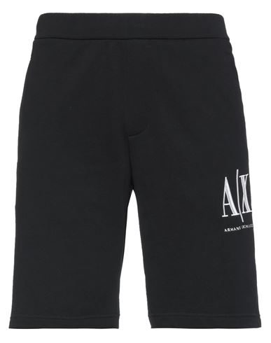 Armani Exchange Man Shorts & Bermuda Shorts Black Size Xs Cotton