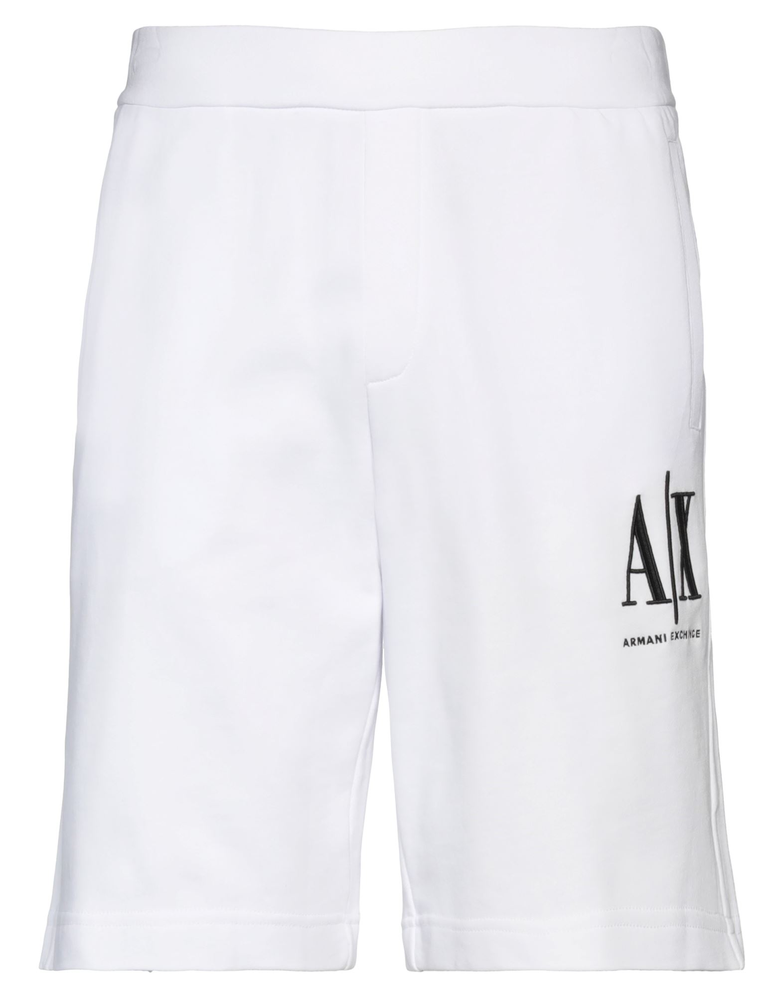 Armani Exchange Man Shorts & Bermuda Shorts White Size Xl Cotton