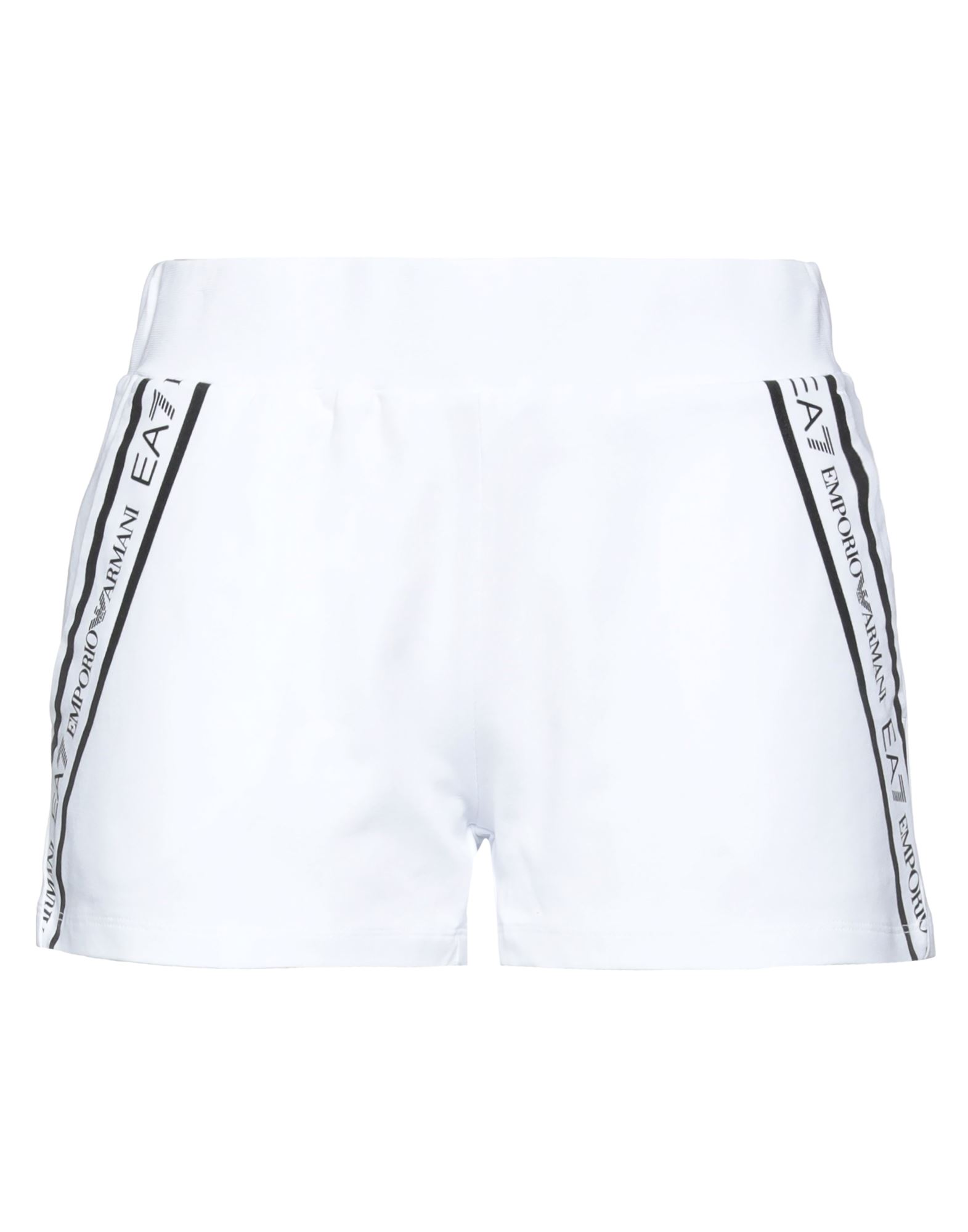 Ea7 Woman Shorts & Bermuda Shorts White Size Xl Cotton, Elastane