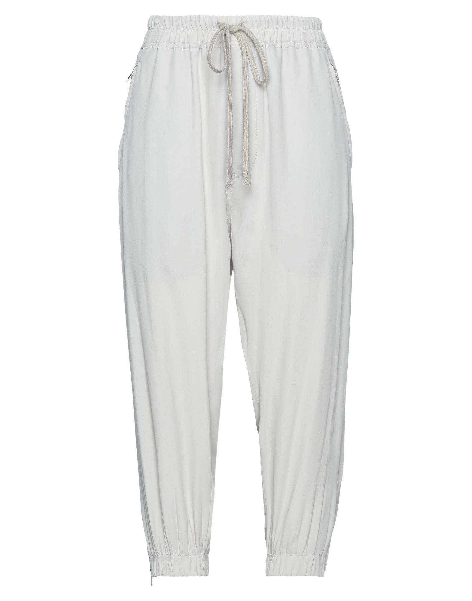Rick Owens Cropped Pants In Light Grey