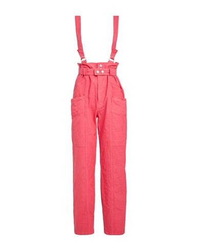 Shop Isabel Marant Woman Pants Coral Size 8 Linen, Cotton, Elastane In Red