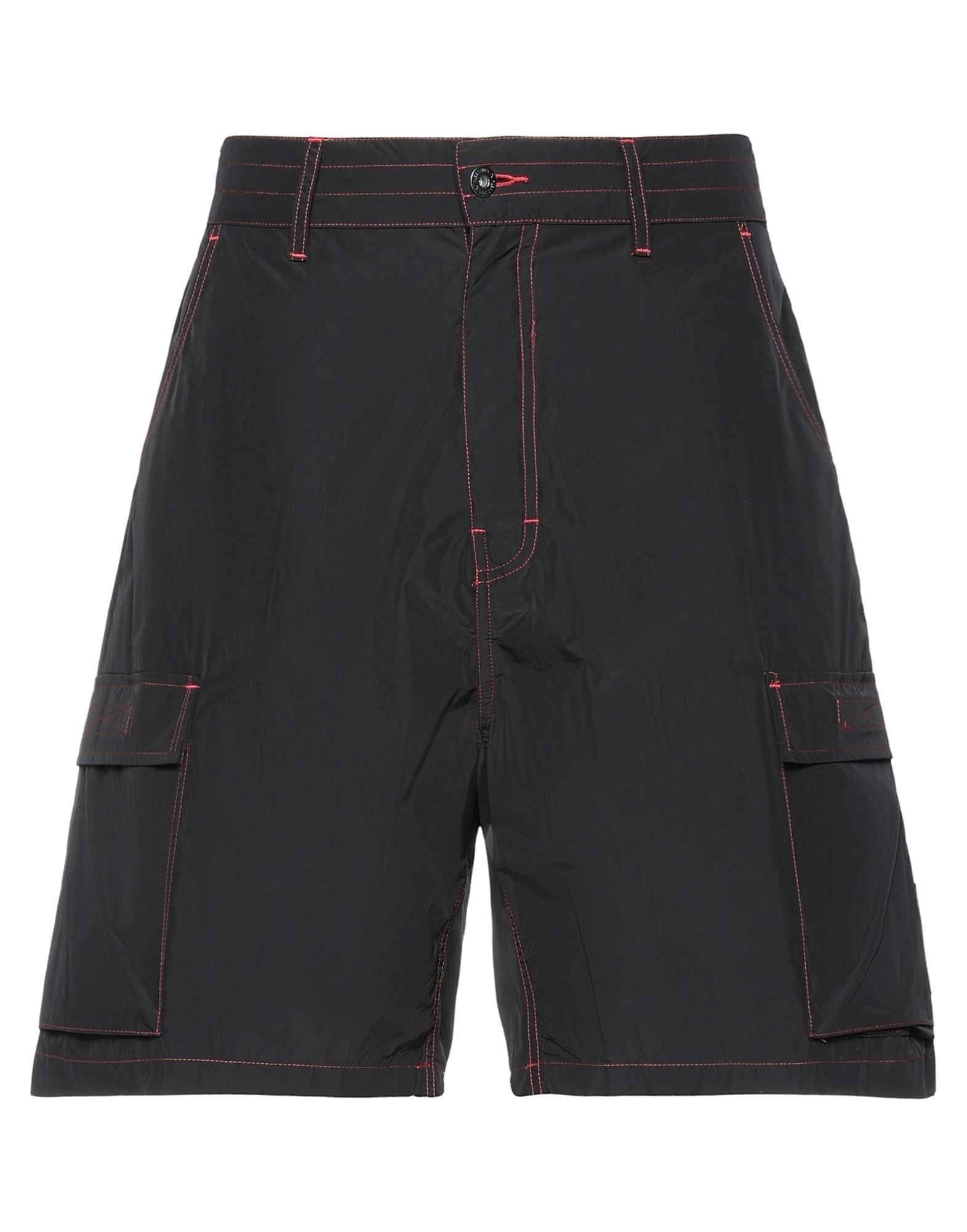 Pleasures Man Shorts & Bermuda Shorts Black Size S Polyester