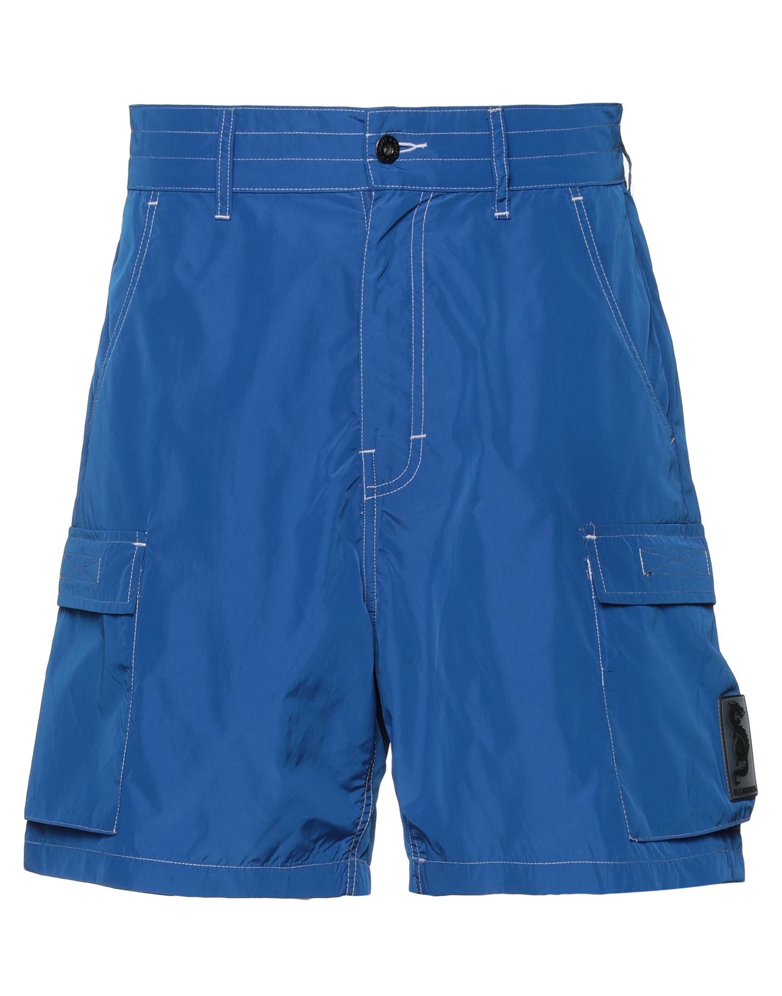 Pleasures Man Shorts & Bermuda Shorts Blue Size S Polyester