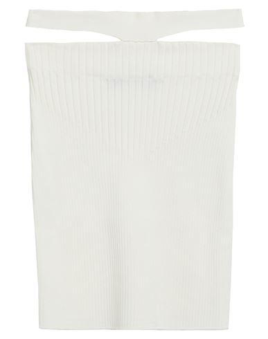 Andreädamo Andreādamo Woman Mini Skirt Ivory Size M Viscose, Polyester, Polyamide, Elastane In White