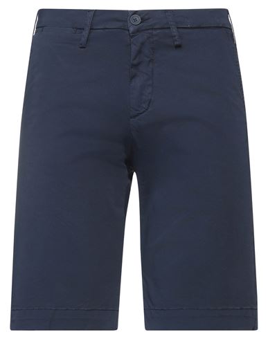 Labelroute Man Shorts & Bermuda Shorts Navy Blue Size 31 Cotton, Elastane