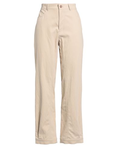 See By Chloé Woman Pants Beige Size 10 Cotton, Polyamide, Elastane In Multi