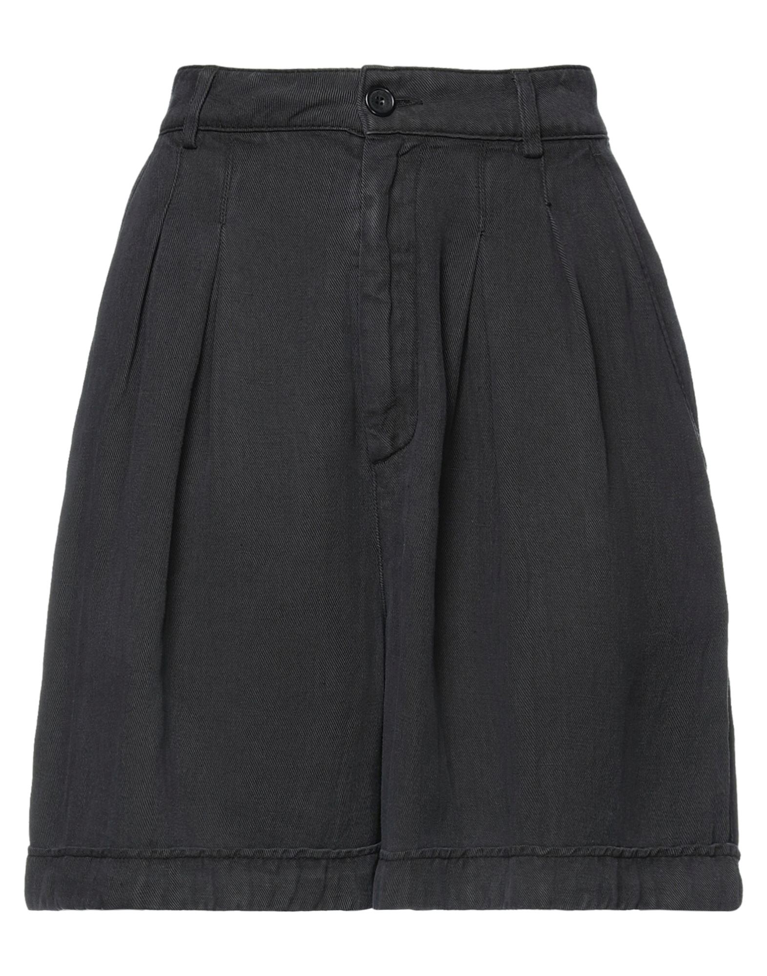 Department 5 Woman Shorts & Bermuda Shorts Steel Grey Size 24 Tencel, Linen