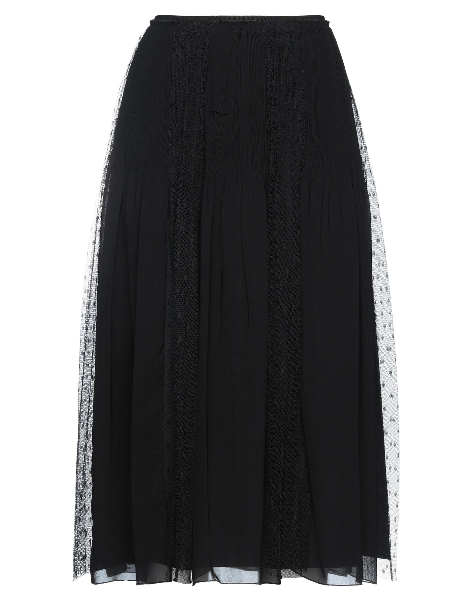 Red Valentino Midi Skirts In Black