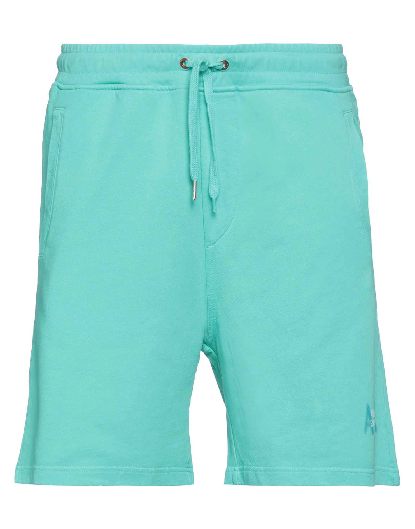 Armani Exchange Man Shorts & Bermuda Shorts Turquoise Size L Cotton In Blue