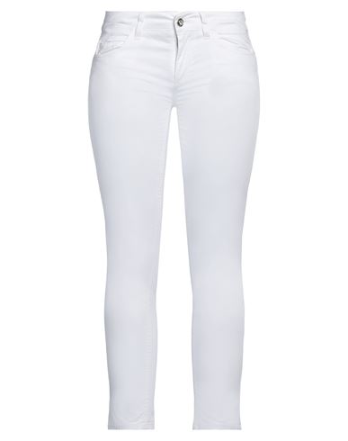 Liu •jo Woman Pants White Size 25 Cotton, Elastane