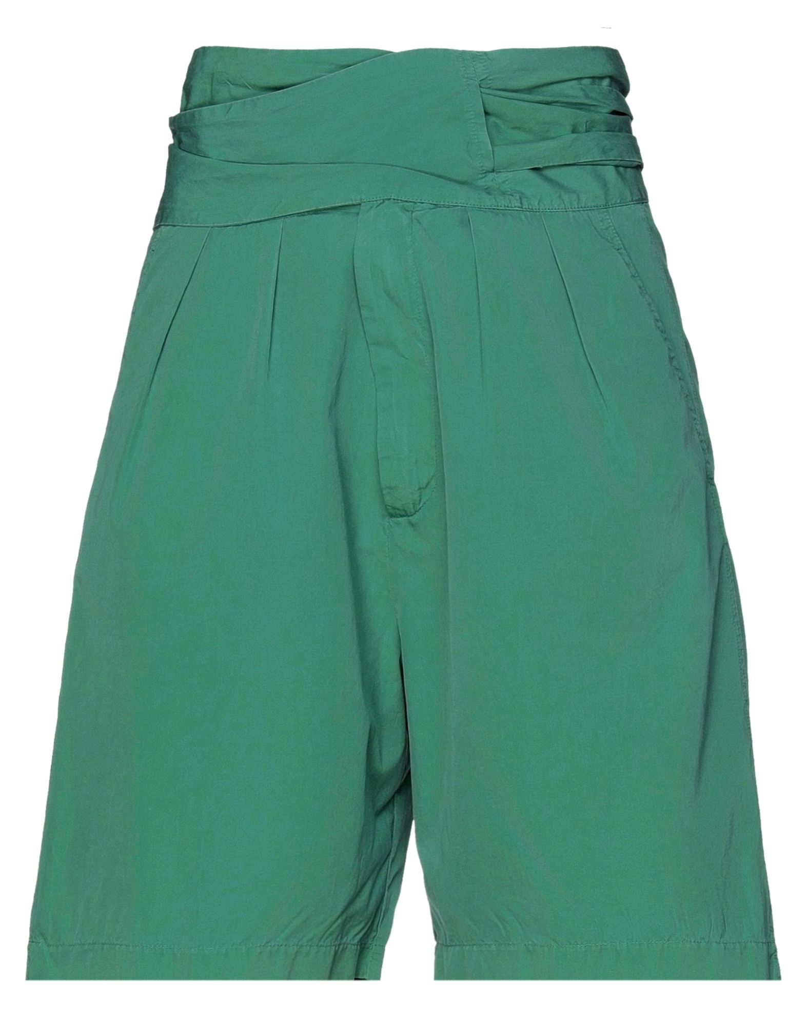 Womens Clothing Shorts Knee-length shorts and long shorts Green Mauro Grifoni Satin Shorts & Bermuda Shorts in Emerald Green 