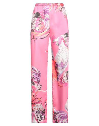 Msgm Woman Pants Fuchsia Size 6 Polyester In Pink
